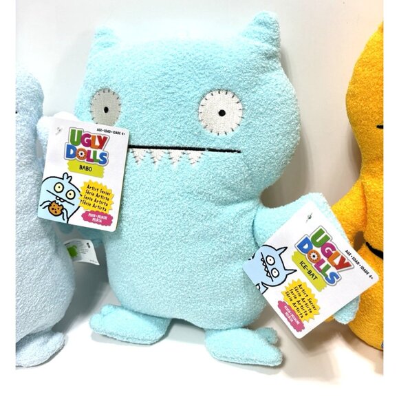 Ugly Dolls Plush Lot – Wage, Ice Bat & Babo – Large 3‑Pc Set – New, Soft Toys - Picture 5 of 8